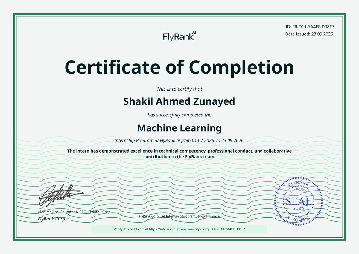 Machine Learning certificate thumbnail